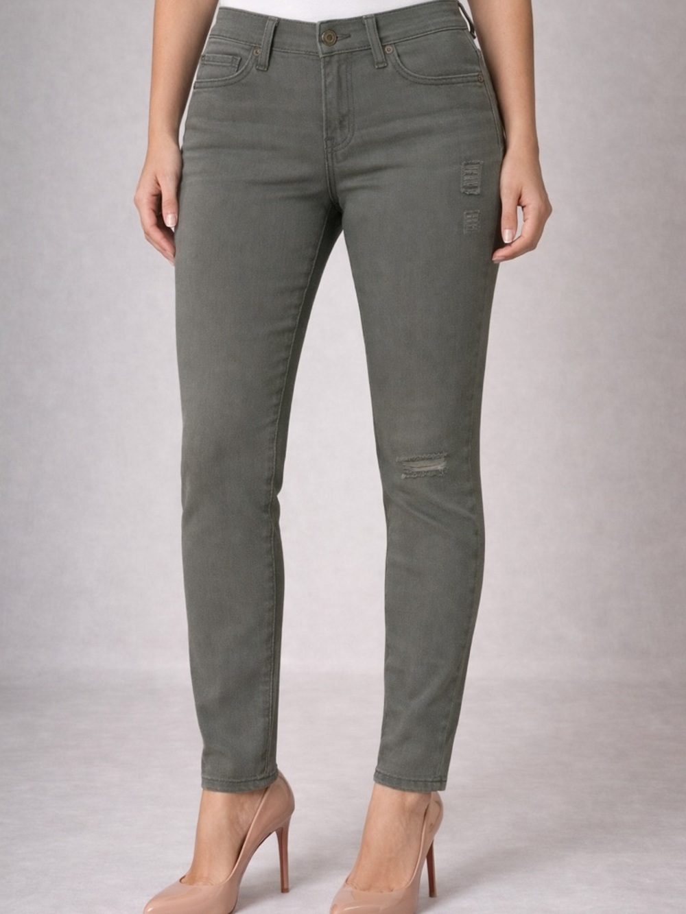 SO Olive Green Skinny Jeans - High Rise Stretch